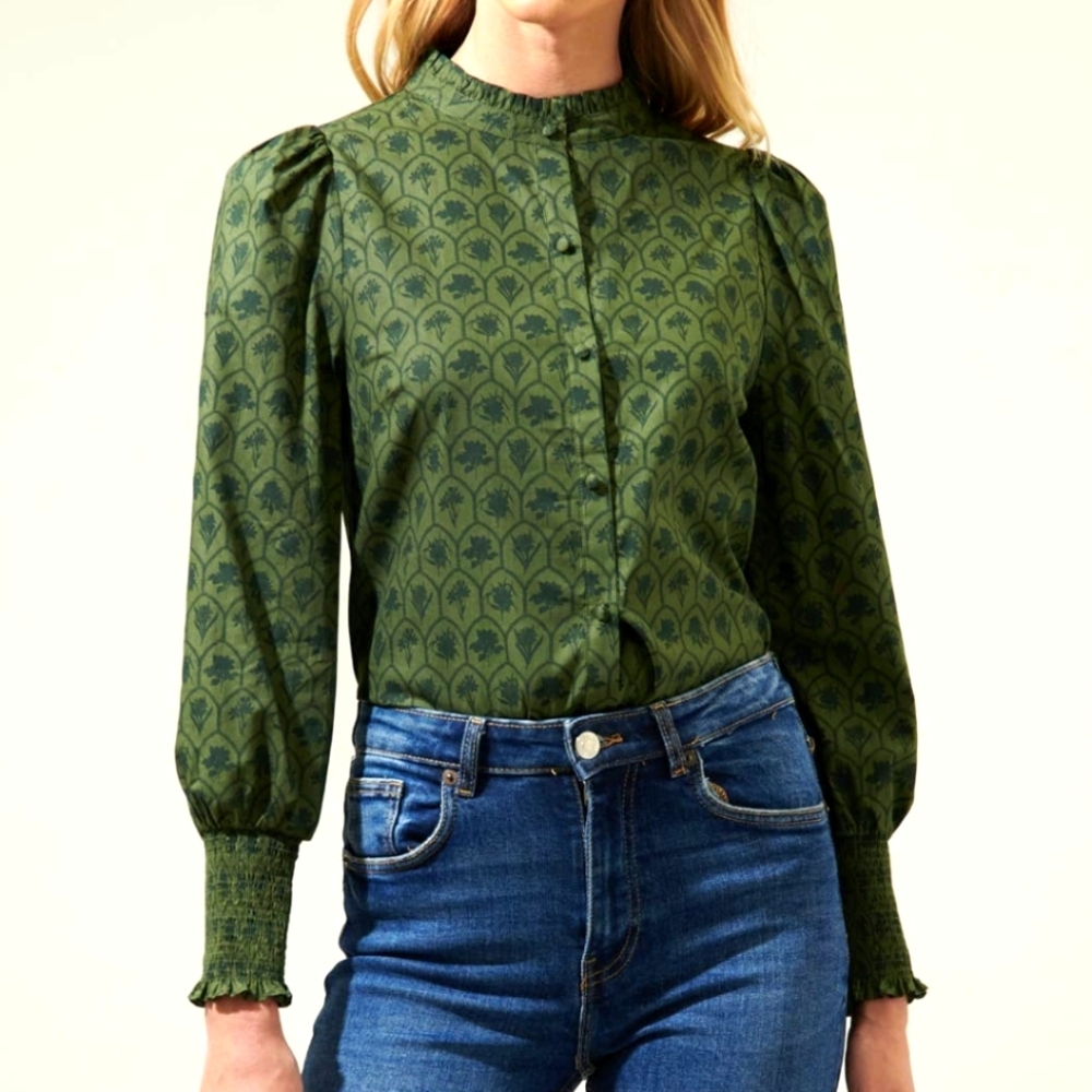Sugarlips Long Sleeve Button Up Shirt Blouse XS